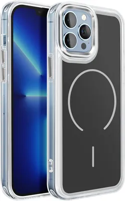 Image de Avizar, coque MagSafe pour iPhone 13 Pro Max Coque de protection hybride renforcée, noir