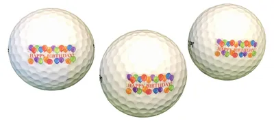 Immagine prodotto di Set di 3 palline da golf per compleanno, confezionate in un regalo