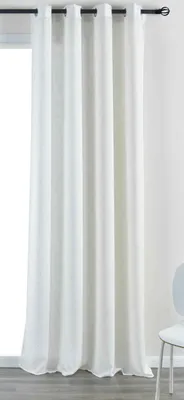 Produktbild von Vorhang Ösen »Essen« HxB 245x145 Beige Cationic Raffhalter Leinenstruktur blickdicht lichtdurchlässig 210 g/m² 202430