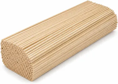 Produktbild von Holzstäbchen aus Bambus, 30 cm lang, 3 mm Durchmesser, 400 Stück, zum Basteln