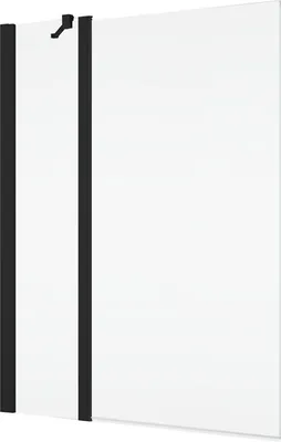Obrázok produktu pre Zástena vaňová krídlová Ronal Solino 110X150CM ČIERNA MATNÁ/ČÍRE SOEB1311006