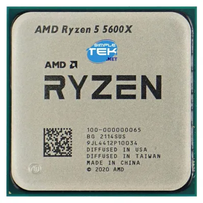Immagine prodotto di Amd Ryzen 5 5600x Max 4,60ghz Processore Cpu Am4 Bulk Tray Senza Gpu Integrata