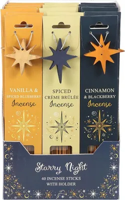 Immagine prodotto di Something Different - Bastoncini d'incenso "Starry Night" (confezione da 18) SD10414 (Taglia unica) (Marrone)