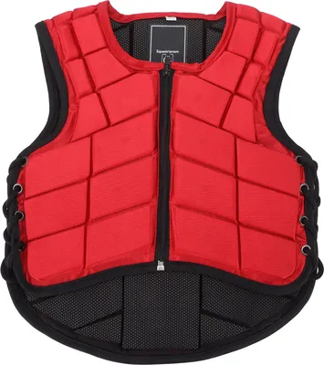 Productafbeelding van Kinderruiterjas, met schuimvulling, veiligheidsuitrusting voor paardrijden, beschermende kleding, rood
