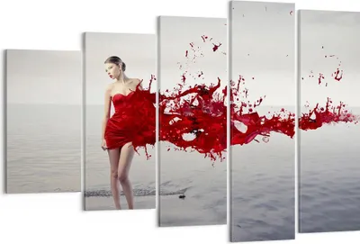 Produktbild von Bild auf Leinwand - Leinwandbild - Weiblich modell posieren nackt - 150x100cm - Wand Bild - Wanddeko - Leinwanddruck - Bilder - Kunstdruck - Leinwand bilder - Wandkunst - EG150x100-2633