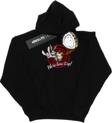 Immagine prodotto di Looney Tunes - Felpa con cappuccio "Livin' It Up" per uomo BI13544 (S) (Nero)
