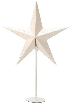 Produktbild von Dekorative Sternlampe 70x45 cm weiß durchbrochene Weihnachtslampe