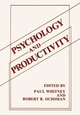 Obrázok produktu pre Psychology and Productivity