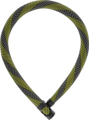 A bicycle lock is shown against a white background.