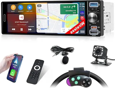 Immagine prodotto di Autoradio 1-DIN con Bluetooth, CarPlay wireless, Android Auto e schermo touchscreen da 6,5 pollici