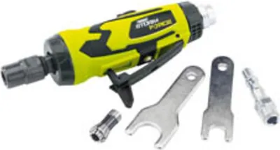Zdjęcie produktu dla Draper Tools 65130, Prosta szlifierka do matryc, Czarny, Niebieski, 25000 RPM, 6 mm, 198 l/min, 6.35 (1/4")