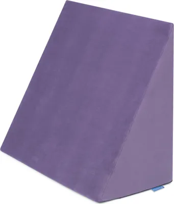 Immagine prodotto di Badum - Cuscino per la schiena, cuscino a cuneo da letto, memory foam, fodera, 60x50x30 - Viola
