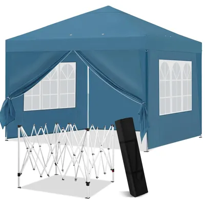 Image de Pavillon - Pavillon de jardin - Tente de réception - Tente de jardin - Système de montage rapide - Stable - Tente pliante - avec parois latérales