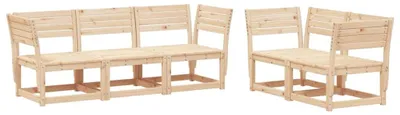 Produktbild von vidaXL 5-tlg. Garten-Sofagarnitur Massivholz Kiefer