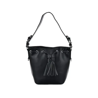 Produktbild von Big Star Damen Umhängetasche Beuteltasche Schwarz mit verstellbarem Schultergurt 29x22x14 cm