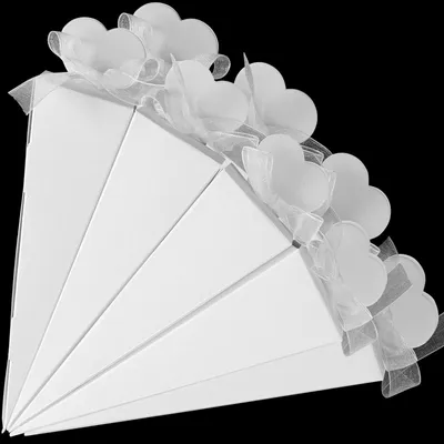 Imagen del producto de Solidchoice - Juego de 100 conos de arroz para bodas y bautizos