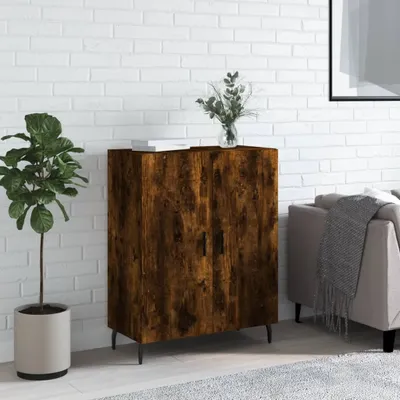 Produktbild von The Living Store Sideboard Räuchereiche 69,5x34x90 cm Holzwerkstoff