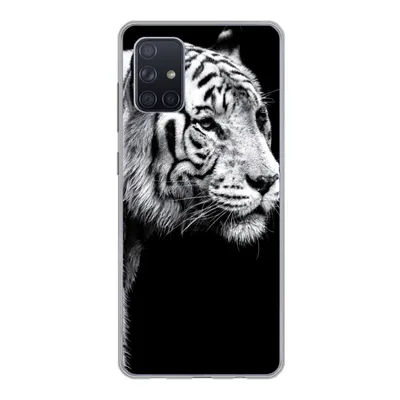 Produktbild von MuchoWow® Handyhülle Schutzhülle Hülle für Samsung Galaxy A51 5G Tiger - Wilde Tiere - Licht Silikon Softcase Handy Hülle - Abbildung