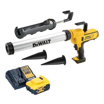 Obrázek produktu pro Akumulátorová pistole DeWalt DCE 581 P1K 18 V 310 ml + 1x akumulátor 5,0 Ah + nabíječka + kufr
