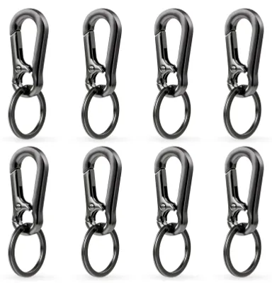 Zdjęcie produktu dla Breloczek z karabińczykiem - zestaw 8 sztuk - trwały i stylowy
