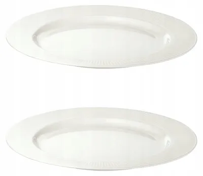 Produktbild von IKEA OFANTLIGT Teller weiß 22 cm Porzellan – 2 Stück