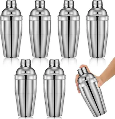 Image de Shaker à cocktail en acier inoxydable avec passoire, 530 ml, argenté, étanche