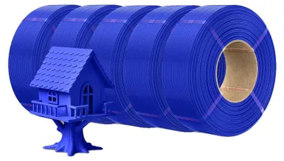 Obrázek produktu pro 3D filament, průměr 1,75 mm, kompatibilní s opakovaně použitelnými cívkami, PLA modrá 5