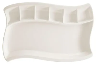 Imagen del producto de Plato rectangular Gourmet Cream, 34,5 x 32,5 cm - Juego de 6 unidades