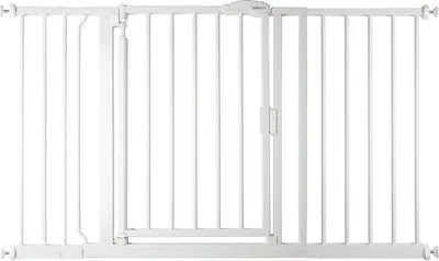Produktbild von Safetots Druckmontage Selbstschließendes Treppengitter, 132.6cm - 139.6cm, Weiß