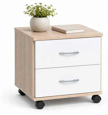 Produktbild von Rollcontainer Schubcontainer Eiche sonoma-weiss Nachbildung #2176