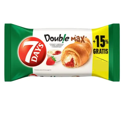Produktbild von 7Days Rogal z nadzieniem waniliowo-truskawkowym 110g