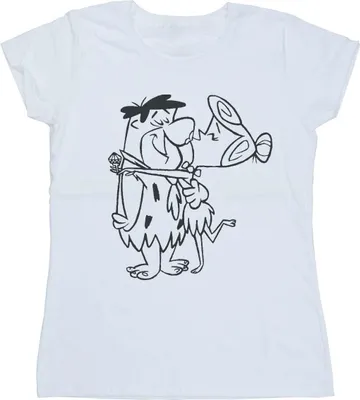 Produktbild von The Flintstones - T-Shirt für Damen BI48606 (XL) (Weiß)