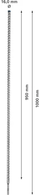Immagine prodotto di Bosch Expert SDS plus-7X punta per martello 16 x 950 x 1.000 mm - 2608900135