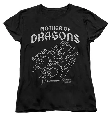 Produktbild von Game of Thrones - "Mother Of Dragons" T-Shirt für Damen, Anliegend TV37154 (XXL) (Schwarz), KI-generiertes Bild