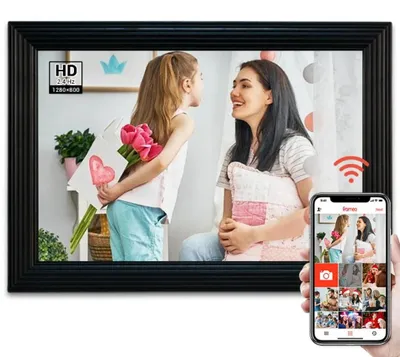 Produktbild von Digitaler Bilderrahmen - 25,4 cm (10 Zoll) - 32 GB Speicher - Touchscreen - 800×600 - DC-Netzbetrieb