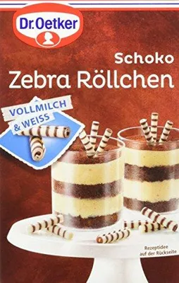 Image de Oetker Schoko Zebra Röllchen, paquet de 5 (5 x 75 g)