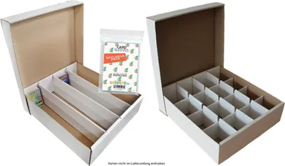 Produktbild von collect-it.de Riesen Deck-Box - Aufbewahrung (weiß) für 4000 Karten + 16 Fächer für TCGs (kompatibel mit Magic/Pokemon/Yugioh/Match Attax Karten) + 40 exklusive collect-it.de Hüllen