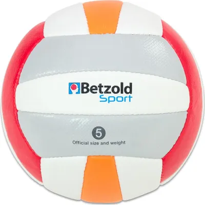 Produktbild von Beach-Volleyball aus Synthetik-Leder, Größe 5, Umfang 65-68 cm, 260-280 g, wetterfest, robust, formstabil