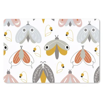 Produktbild von MuchoWow® Schreibtischunterlage Muster - Kinder - Mädchen - Insekten 60x40 cm - XXL Mauspad - Großes Mauspad