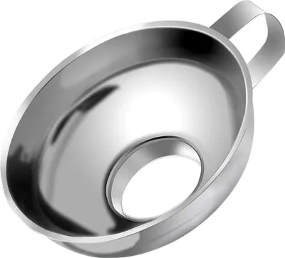 Image de Entonnoir de mise en conserve en acier inoxydable à large ouverture Outils de cuisine Gadgets Entonnoir avec poignée pour confiture