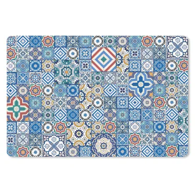 Produktbild von MuchoWow® Mauspad Mousepad Muster - Blau - Formen 27x18 cm - Mousepads - Maus Mat - Pad - Mausunterlage - Büroartikel - Desk Matten