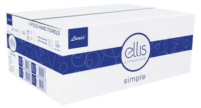 Produktbild von Ellis Papierhandtuch Zellstoff weiß 3000 Stück