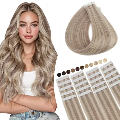 Productafbeelding van Remy Haar Extensions Tape-In Honingblond 20 Stuks 30 cm 40 gram