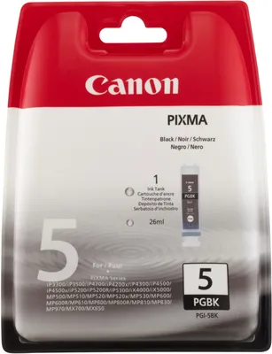Produktbild von Canon PGI5BKBLI Nr.5 Pixma MP Tinte black SEC 505Seiten 26ml