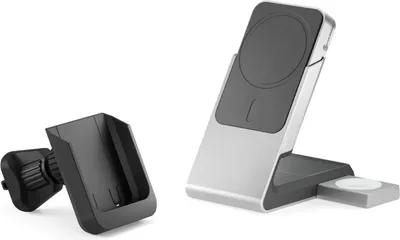 Produktbild von Alogic Matrix+ Wireless 3-in-1 Ladestation MagSafe + Vent Mount