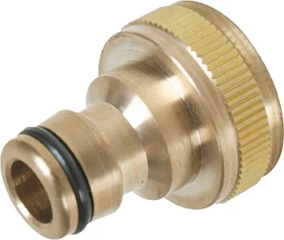 Produktbild von SILVERLINE 3/4' IG Hahnanschlußstück massiv Messing 598438 für 1/2' Schlauch