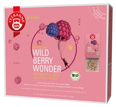 Immagine prodotto di Teiera biologica ai frutti di bosco Wonder Luxury Bag 20 sacchetti