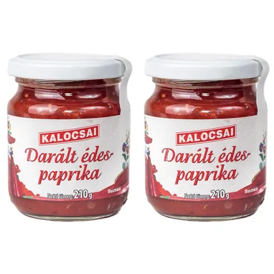 Produktbild von Kalocsai Daralt Edes Paprika 2x210g - Original Ungarische Milde Paprikapaste