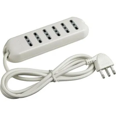 Produktbild von bticino 3631D, Drinnen, Weiß, 6 AC-Ausgänge, 250 V, 16 A