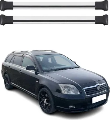 Productafbeelding van Draagbalken voor Toyota Avensis SW (2003-2009), aluminium, grijs